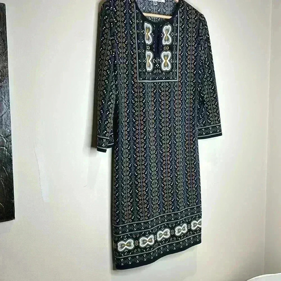 Boho Print PTP 18” Max Studio Midi Jersey Dress - Picture 2 of 8